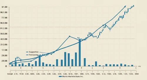 MLM: Trend with Support and Resistance Levels - Martin Marietta Materials Inc